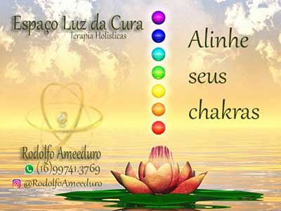 Alinhamento de chakras em Araraquara da Espaço Luz da Cura